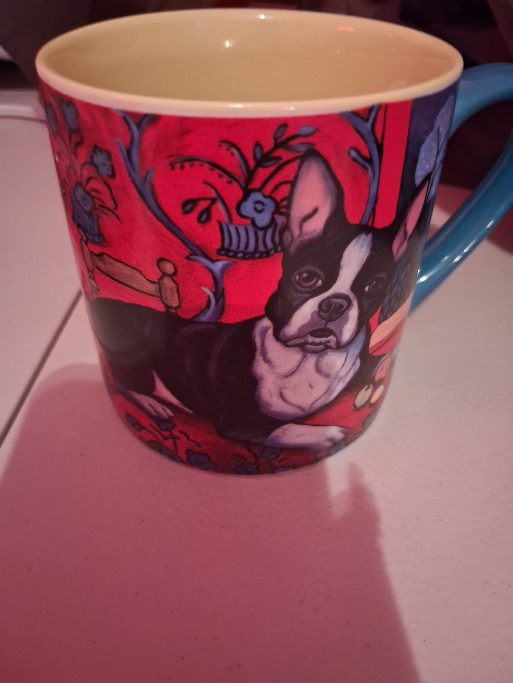 Colorful Boston Terrier Ceramic Mug